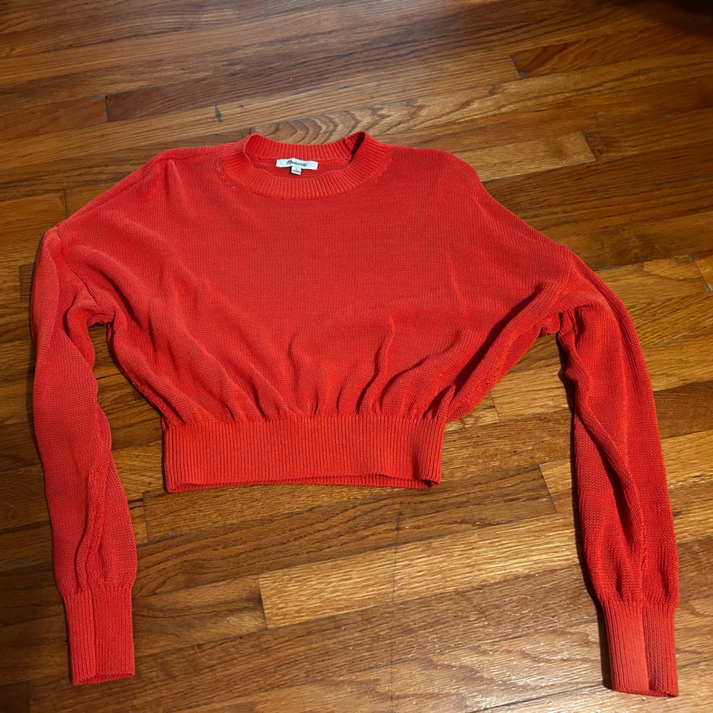 Women's Madewell Red Sweater Top